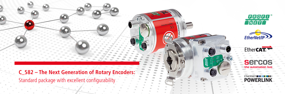 C_582 – The Next Generation of Rotary Encoders: Standard package with excellent configurability